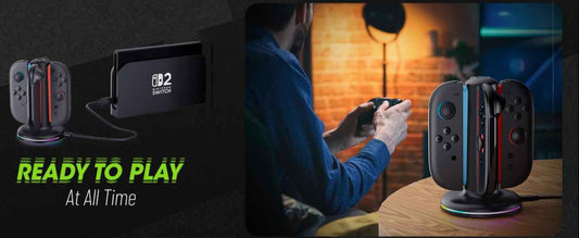 Magnetic 4-in-1 Charger Station for Switch 2